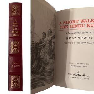 Easton Press A Short Walk In The Hindu Kush Illustrated Leather Bound Newby